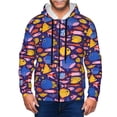 thumbnail image 1 of Naloa Cute Flat Hand Drawn Fishes Men’s Hoodies, Zip up Hoodie, Sweatshirts,Hoodies for Men Sizes S-3XL-Medium, 1 of 5