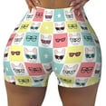 thumbnail image 1 of Naloa Cute French Bulldog Biker Shorts for Women Seamless Scrunch Short Women’s Yoga Shorts for Gym Running Sport Shorts - Large, 1 of 9