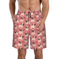 thumbnail image 1 of Naloa Cute French Bulldog Men's Beach Shorts, Surfing shorts, Swim trunks, Quick Dry Swim Trunks for Surfing Beach Fun - Large, 1 of 9