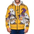 thumbnail image 1 of Naloa Cute Gnomes Halloween Men’s Hoodies, Zip up Hoodie, Sweatshirts,Hoodies for Men Sizes S-3XL-Large, 1 of 5