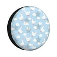 thumbnail image 1 of Naloa Cute Goose On A Blue Sky PVC Leather Spare Tire Wheel Cover for Car Truck SUV Camper Trailer Universal Fit many size15 inch, 1 of 6