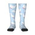 thumbnail image 1 of Naloa Cute Goose On A Blue Sky Thigh High Socks Extra Long Stretchy Sock Women Over Knee High Opaque Stocking Daily Wear, 1 of 6