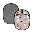 thumbnail image 1 of Naloa Cute Hand Drawn Bear Silicone Pot Holders, Oven Mitts Heat Resistant Hot Pads, Non Slip Pot Holder for Kitchen Baking and Cooking 9.4 x 7.5 Inches, 1 of 7