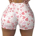 thumbnail image 1 of Naloa Cute Hand Drawn Hearts Biker Shorts for Women Seamless Scrunch Short Women’s Yoga Shorts for Gym Running Sport Shorts -, 1 of 9