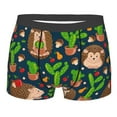 thumbnail image 1 of Naloa Cute Hedgehogs Cactus Blue Print Mens Underwear - Boxers for Men, Classic Briefs for Men, 1 of 9