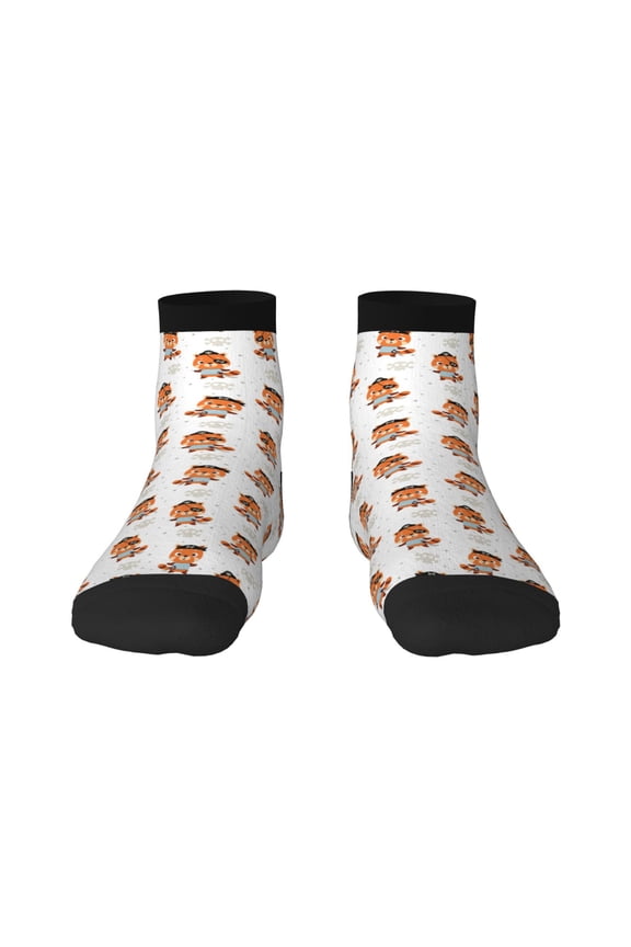 Cute Little Pirate Red Panda Ankle Socks for Women Non Slip Socks No Show Socks Classic Low Cut Casual Socks Casual Socks