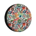 thumbnail image 1 of Naloa Cute Nautical PVC Leather Spare Tire Wheel Cover for Car Truck SUV Camper Trailer Universal Fit many size14 inch, 1 of 6