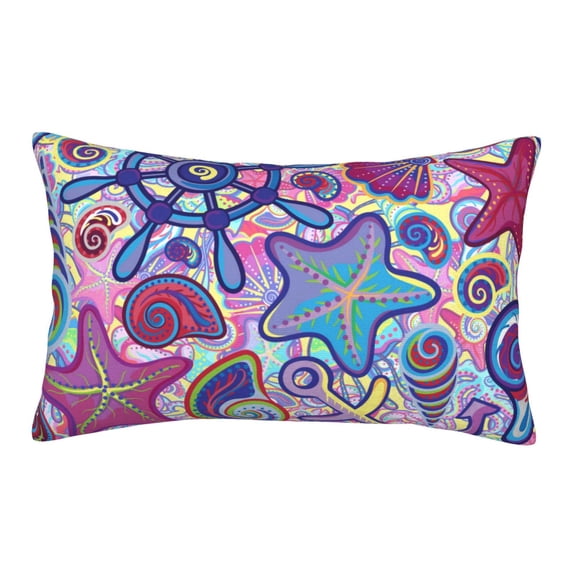 Naloa Cute Nautical Pillowcase, Throw Pillowcase, Wrinkle-Free, Stain-Resistant with Hidden Zipper for Bedroom Sofa - 14"x20"