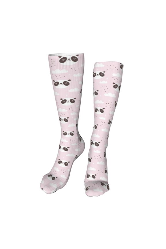 Cute Panda High Stockings Women Thigh High Stockings Over Knee Long Stockings-One Size