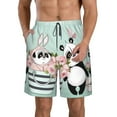 thumbnail image 1 of Naloa Cute Panda Men's Beach Shorts, Surfing shorts, Swim trunks, Quick Dry Swim Trunks for Surfing Beach Fun - XX-Large, 1 of 9