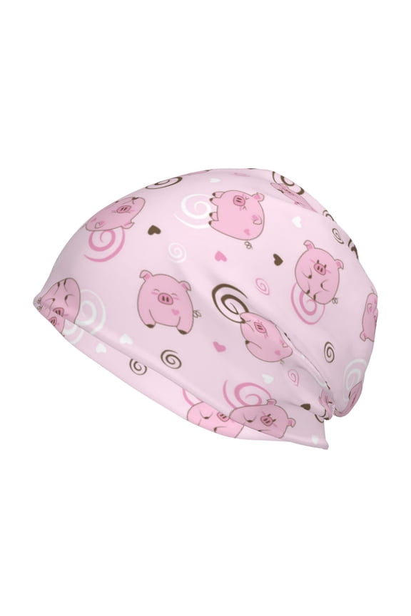 Cute Pig Beanie for Men Women Knitted Unisex Winter Hat Beanies Cap Knit Cuffed Beanies Hats