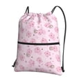 thumbnail image 1 of Naloa Cute Pig Drawstring Backpack String Bag Cinch Water Resistant for Gym Shopping Sport Yoga, 1 of 6