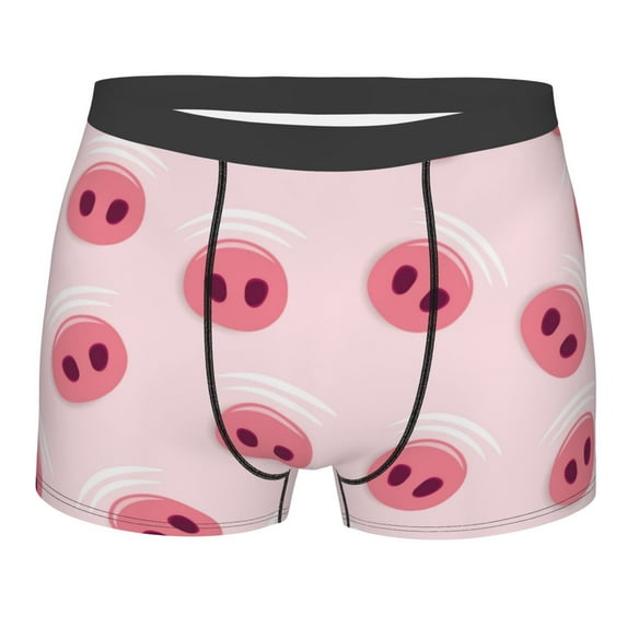 Naloa Cute Pig Nose Print Mens Underwear - Boxers for Men, Classic Briefs for Men