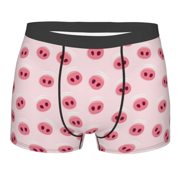 Naloa Cute Pig Nose Print Mens Underwear - Boxers for Men, Classic Briefs for Men