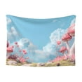 thumbnail image 1 of Naloa Cute Pink Mushrooms Dog Blanket, 3 Sizes Cat Blanket for Indoor Cats Large Medium Small Dog Gifts-Large, 1 of 8