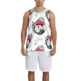 thumbnail image 1 of Naloa Cute Poodle Dog Basketball Jersey Reversible Men's Mesh Athletic Sports Shirts Training Practice S-4XLX-Large, 1 of 6