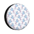 thumbnail image 1 of Naloa Cute Poodle Dog PVC Leather Spare Tire Wheel Cover for Car Truck SUV Camper Trailer Universal Fit many size14 inch, 1 of 6