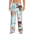thumbnail image 1 of Naloa Cute Pug Dogs Pajama Pants Men, PJ Bottoms, Sleep & Lounge Pants-Large, 1 of 6