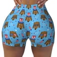 thumbnail image 1 of Naloa Cute Puppy Biker Shorts for Women Seamless Scrunch Short Women’s Yoga Shorts for Gym Running Sport Shorts - X-Large, 1 of 9