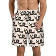 thumbnail image 1 of Naloa Cute Puppy Men's Beach Shorts, Surfing shorts, Swim trunks, Quick Dry Swim Trunks for Surfing Beach Fun - Large, 1 of 9