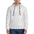thumbnail image 1 of Naloa Cute Rabbit Men's Casual Hooded Collar Drawstring Hoodies Pullover Sweatshirts Casual Long Sleeve Shirts-3X-Large, 1 of 7