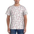 thumbnail image 1 of Naloa Cute Rabbit Men's T-Shirt Sport T-shirt Men's Basic Tee Casual Men's Shirt, Round Neck, Short Sleeves - X-Large, 1 of 5