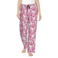 thumbnail image 1 of Naloa Cute Rabbit Print Women’s Ultra-Soft Comfy Pajama Lounge Pants with Pockets & Drawstring, 1 of 8