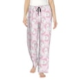 thumbnail image 1 of Naloa Cute Rabbit Print Women’s Ultra-Soft Comfy Pajama Lounge Pants with Pockets & Drawstring, 1 of 8