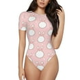 thumbnail image 1 of Naloa Cute Rabbit Women's Short-Sleeved Onesie, One-Piece Swimsuit for Parties, dates, clubs - Large, 1 of 9