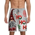 thumbnail image 1 of Naloa Cute Santa Men's Short Pajama Pants, Lounge Comfort Shorts with Elasticized Waistband and Side Pockets - Small, 1 of 9