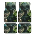 thumbnail image 1 of Naloa Cute Saucerman With Big Eyes Car Foot Mat Set of 4 Pieces - Universal Floor Liner Neoprene Full Set Floor Mats for Cars Trucks SUV, 1 of 7