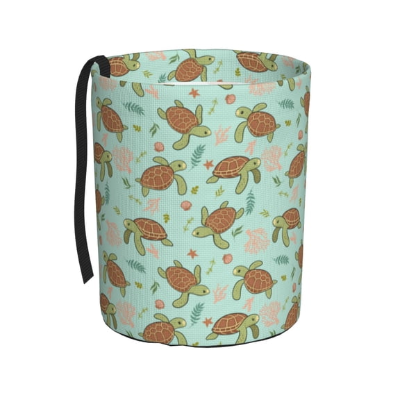 Naloa Cute Sea Turtles Car Trash Can Garbage Car Accessories Trash Can Car Waste Bin for for Driver and Passenger Any Vehicle