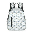 thumbnail image 1 of Naloa Cute Shark Print Lightweight DayBackpack Suitable for school, work, shopping, travel, etc., 1 of 5