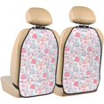 thumbnail image 1 of Naloa Cute Sheep 2Pcs Anti-Kick Back Seat Cover Kick Mat, Car Seat Protector with 3 Storage Pockets, 1 of 8