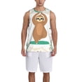 thumbnail image 1 of Naloa Cute Sloth In Yoga Pose Tree Basketball Jersey Reversible Men's Mesh Athletic Sports Shirts Training Practice S-4XL3X-Large, 1 of 6