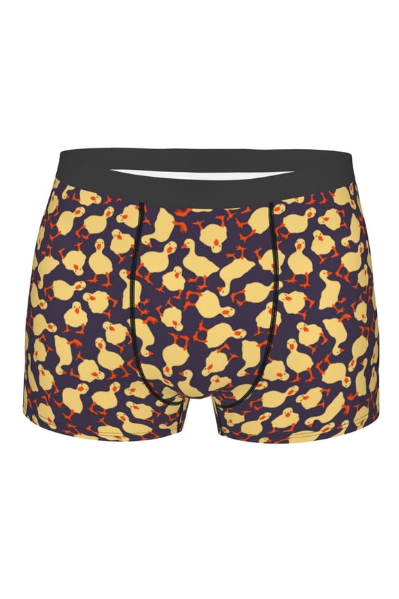 Cute Small Farm Birds Print Mens Underwear - Boxers for Men, Classic Briefs for Men