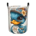 thumbnail image 1 of Naloa Cute Sunflower Blue Duck Large Laundry Basket Waterproof Round Collapsible Storage bin with Handles for Hamper Kids Room,Toy StorageMedium, 1 of 6