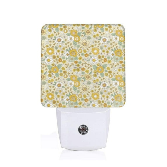 Naloa Cute Sunflower Night Lights Plug into Wall, Dusk to Dawn Sensor Warm White Led Night Light 0.5W, Nightlight suit for Adults, Bedroom, Bathroom, Hallway, Kitchen