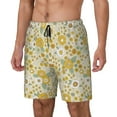 thumbnail image 1 of Naloa Cute Sunflower Print Men Swim Trunks with Compression Liner ,Board Shorts,Men's Swim Shorts with Drawstring and Elastic Waistband-3X-Large, 1 of 6