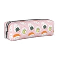thumbnail image 1 of Naloa Cute Sushi Leather Pencil Case, Makeup Pouch, Zipper Pouch for Daily Essentials, Storage Organizer, Cosmetics and Stationary Bag, 1 of 7