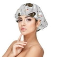 thumbnail image 1 of Naloa Cute Swan Adjustable Hair Bonnet for Sleeping, Hair Wrap Sleep Cap Turban for Women Men, Curly Straight Hair Long Large Braid Unisex, 1 of 6
