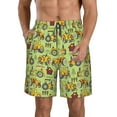 thumbnail image 1 of Naloa Cute Tractor Men's Beach Shorts, Surfing shorts, Swim trunks, Quick Dry Swim Trunks for Surfing Beach Fun - Small, 1 of 9