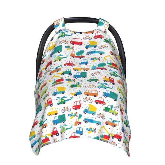 Naloa Cute Transport Baby Car Seat Cover, Breathable Baby Carrier Cover, Multiuse Baby Carrier Cover & Nursing Breastfeeding Cover