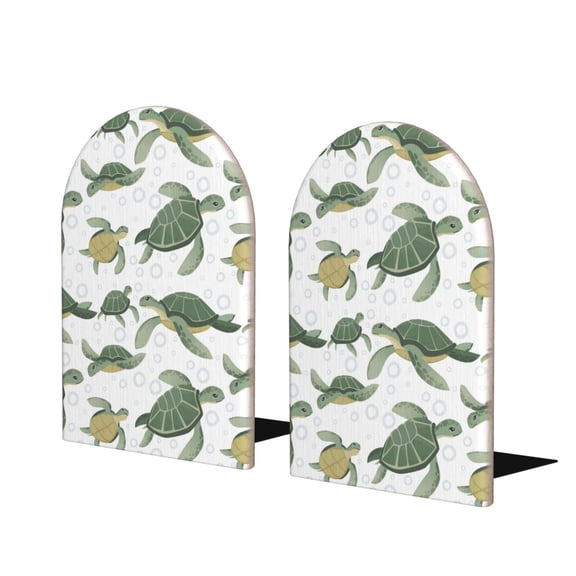 Naloa Cute Turtle 2 Pcs Bookend Large Capacity Office Book Ends for Home Office Library School Study Decoration