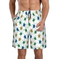 thumbnail image 1 of Naloa Cute Turtle Men's Beach Shorts, Surfing shorts, Swim trunks, Quick Dry Swim Trunks for Surfing Beach Fun - 3X-Large, 1 of 9