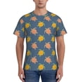 thumbnail image 1 of Naloa Cute Turtle Men's T-Shirt Sport T-shirt Men's Basic Tee Casual Men's Shirt, Round Neck, Short Sleeves - Large, 1 of 5