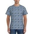 thumbnail image 1 of Naloa Cute Whale Men's T-Shirt Sport T-shirt Men's Basic Tee Casual Men's Shirt, Round Neck, Short Sleeves - X-Large, 1 of 5