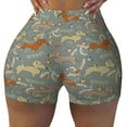 thumbnail image 1 of Naloa Dachshund Dog Bird Biker Shorts for Women Seamless Scrunch Short Women’s Yoga Shorts for Gym Running Sport Shorts - Small, 1 of 9