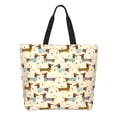 thumbnail image 1 of Naloa Dachshund Dog Tote Bag for Women Large Capacity Shoulder Bag for College Work Travel Shopping, 1 of 8