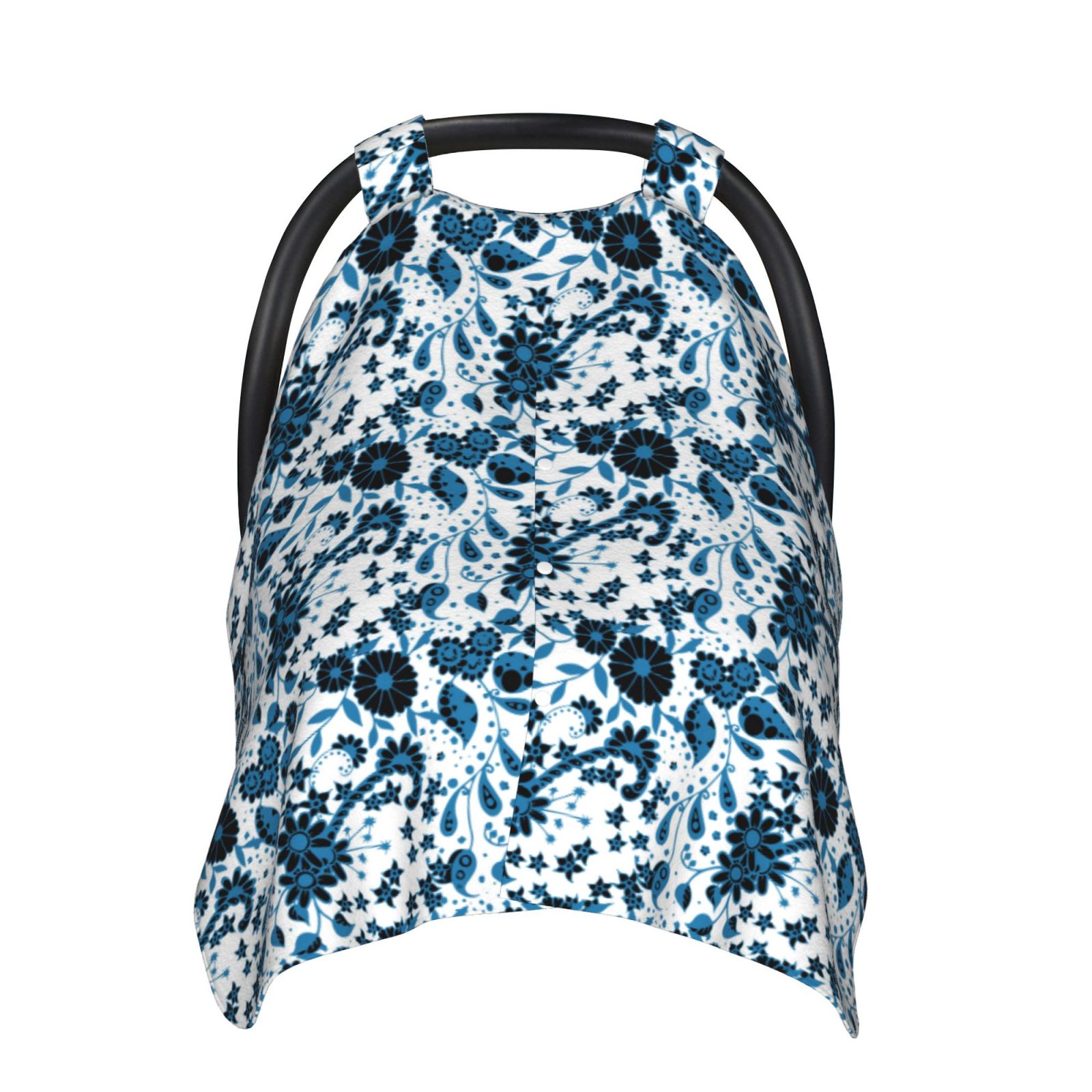 Naloa Daisies Flowers Baby Car Seat Cover, Breathable Baby Carrier Cover, Multiuse Baby Carrier Cover & Nursing Breastfeeding Cover